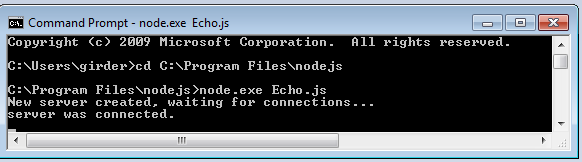 EchojsServerConnected